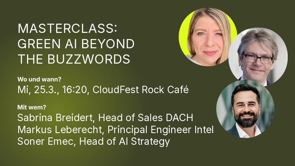 Masterclass "Green AI beyond the Buzzwords"