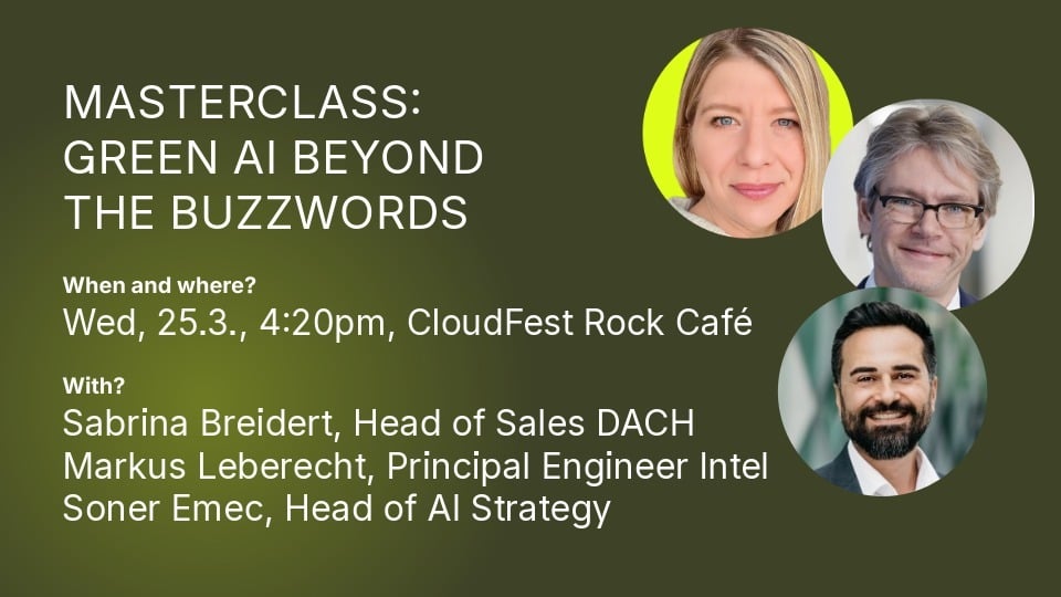 Masterclass "Green AI beyond the Buzzwords"